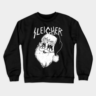 Sleigher Black Metal Santa Clause Crewneck Sweatshirt